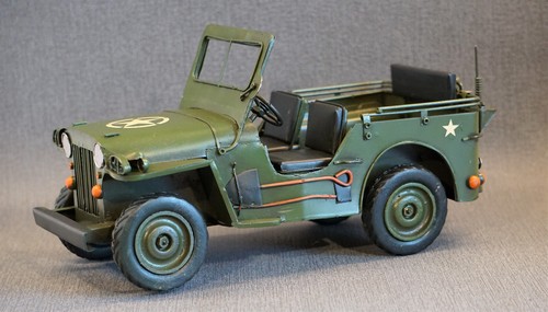 Blechmodell army jeep willys - army,