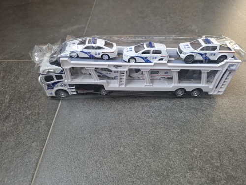 Polizei auto transporter lkw - polizei, auto-transporter